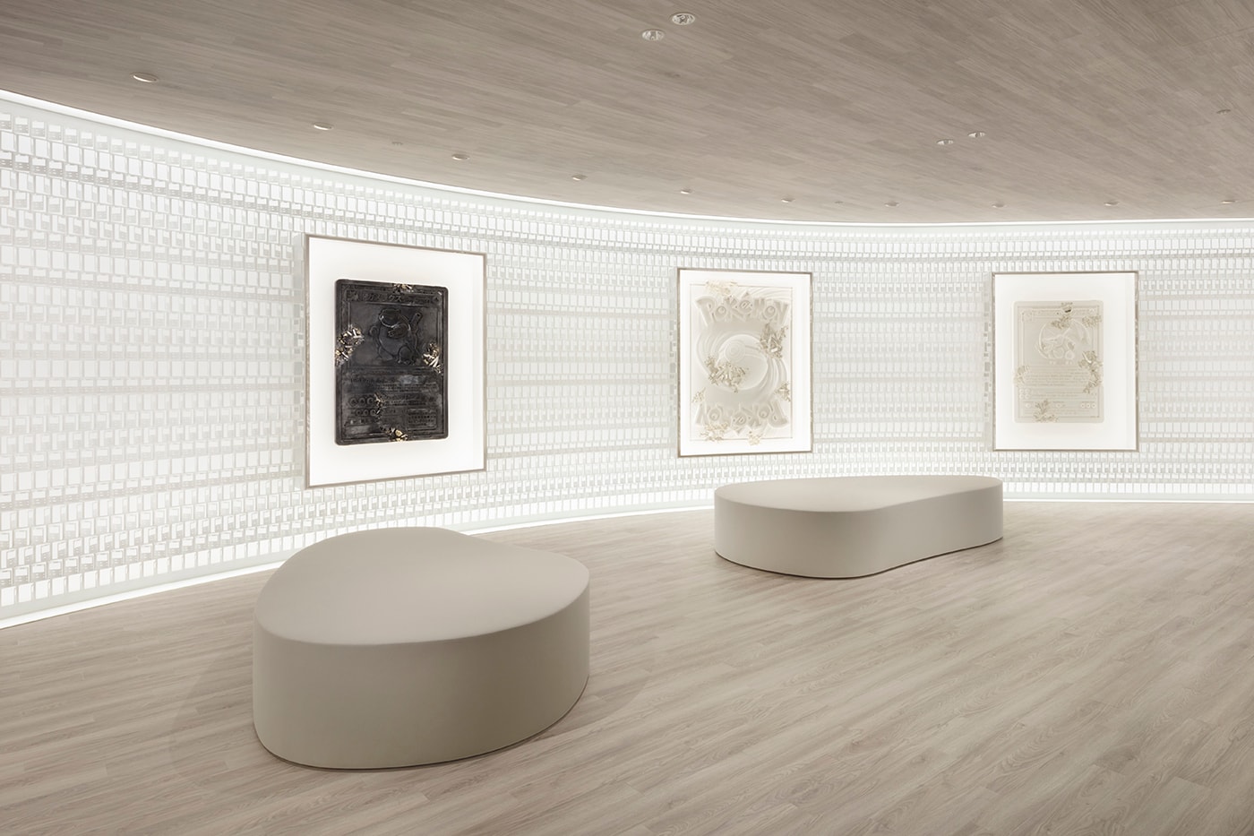 Nendo Engraves Abstract Pokémon Cards on to Walls of Creatures Inc Office 