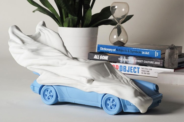 Daniel Arsham's "VEILED PORSCHE" Sculpture Reveals the Porsche 930 Turbo