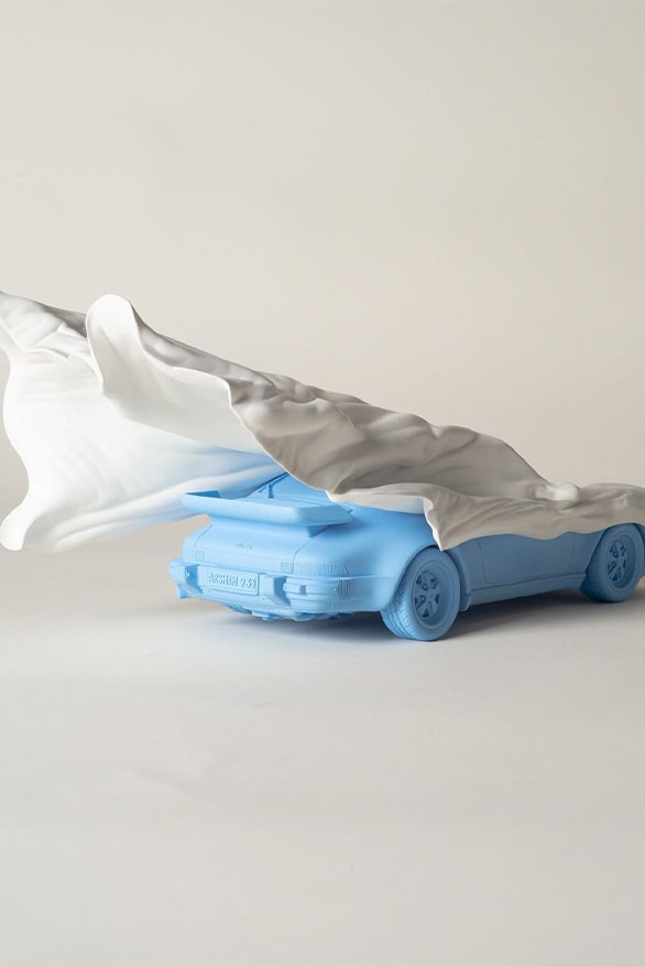 Daniel Arsham "VEILED PORSCHE" Sculpture Release Information car 930 Turbo supercar artist art