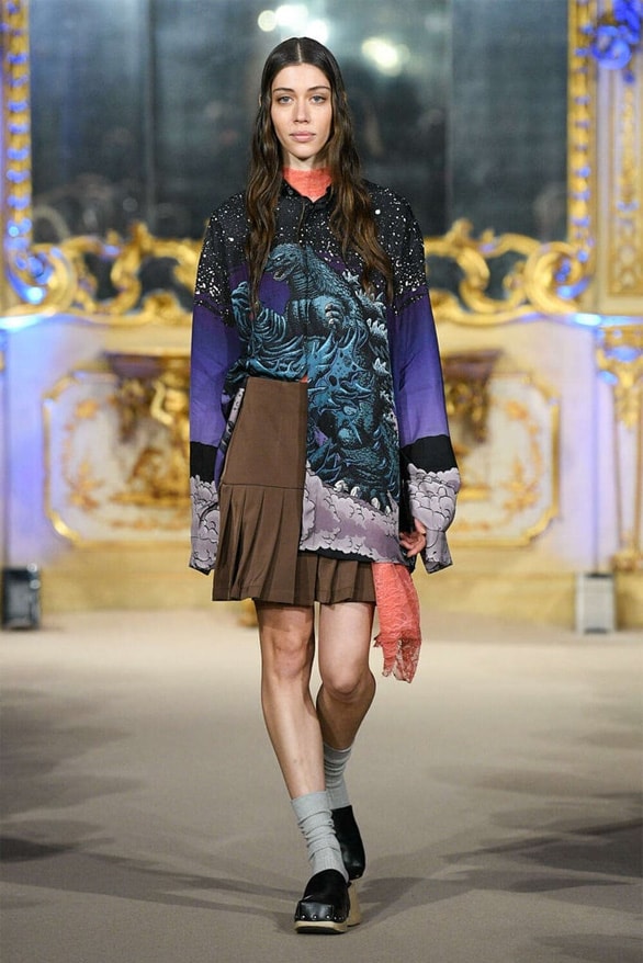 Dhruv Kapoor Godzilla movie film Milan Fashion Week Fall Winter 2023 FW23 Runway Show MFW Mens Menswear