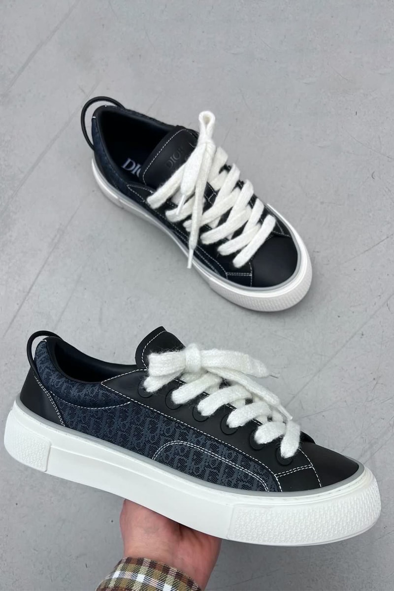 Thibo Reveals New Dior B33 Winter Colors kim jones menswear paris fashion week sneakers oblique blue navy white grey