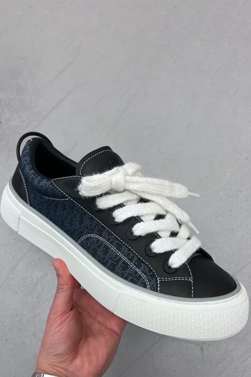 Thibo Reveals New Dior B33 Winter Colors kim jones menswear paris fashion week sneakers oblique blue navy white grey