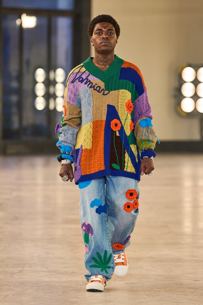 Doni NAHMIAS Kodak Black Fall Winter 2023 FW23 AW23 Runway Show Paris Fashion Week PFW Collection Performance Interview 