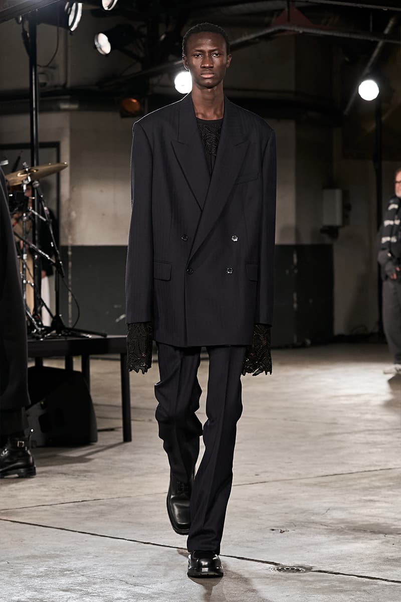 Dries Van Noten FW23 Menswear Collection Is When Rave Culture Meets Refined Tailoring paris fashion week fall winter 2023 sutis rave culture tailoring silhouettes lander adriaan belgian