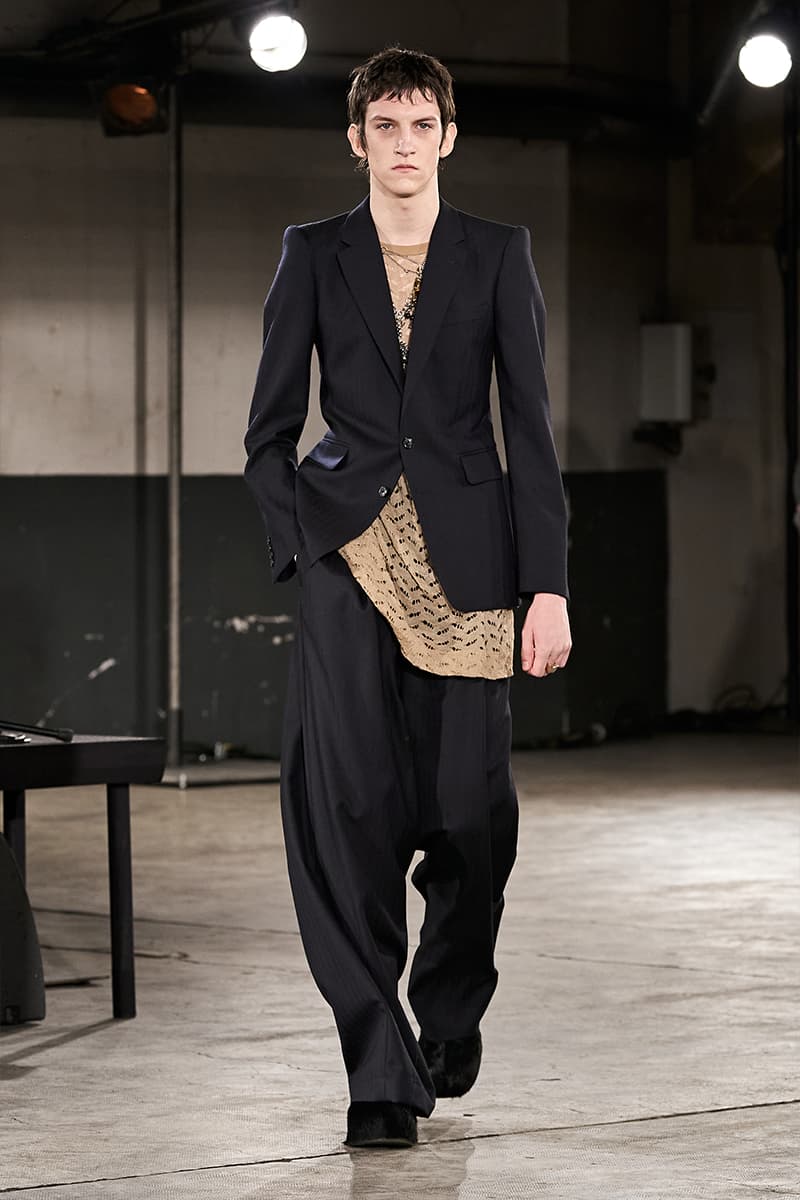 Dries Van Noten FW23 Menswear Collection Is When Rave Culture Meets Refined Tailoring paris fashion week fall winter 2023 sutis rave culture tailoring silhouettes lander adriaan belgian