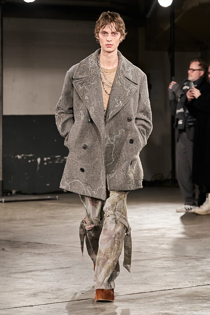 Dries Van Noten FW23 Menswear Collection Is When Rave Culture Meets Refined Tailoring paris fashion week fall winter 2023 sutis rave culture tailoring silhouettes lander adriaan belgian