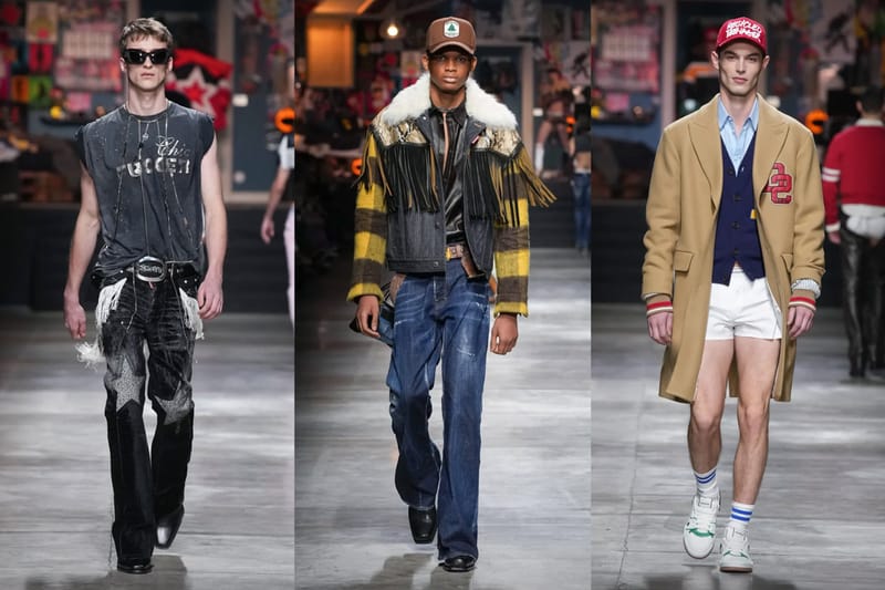 Dsquared2 FW23 Takes Geeks, Goths and It-Boys to the Rodeo