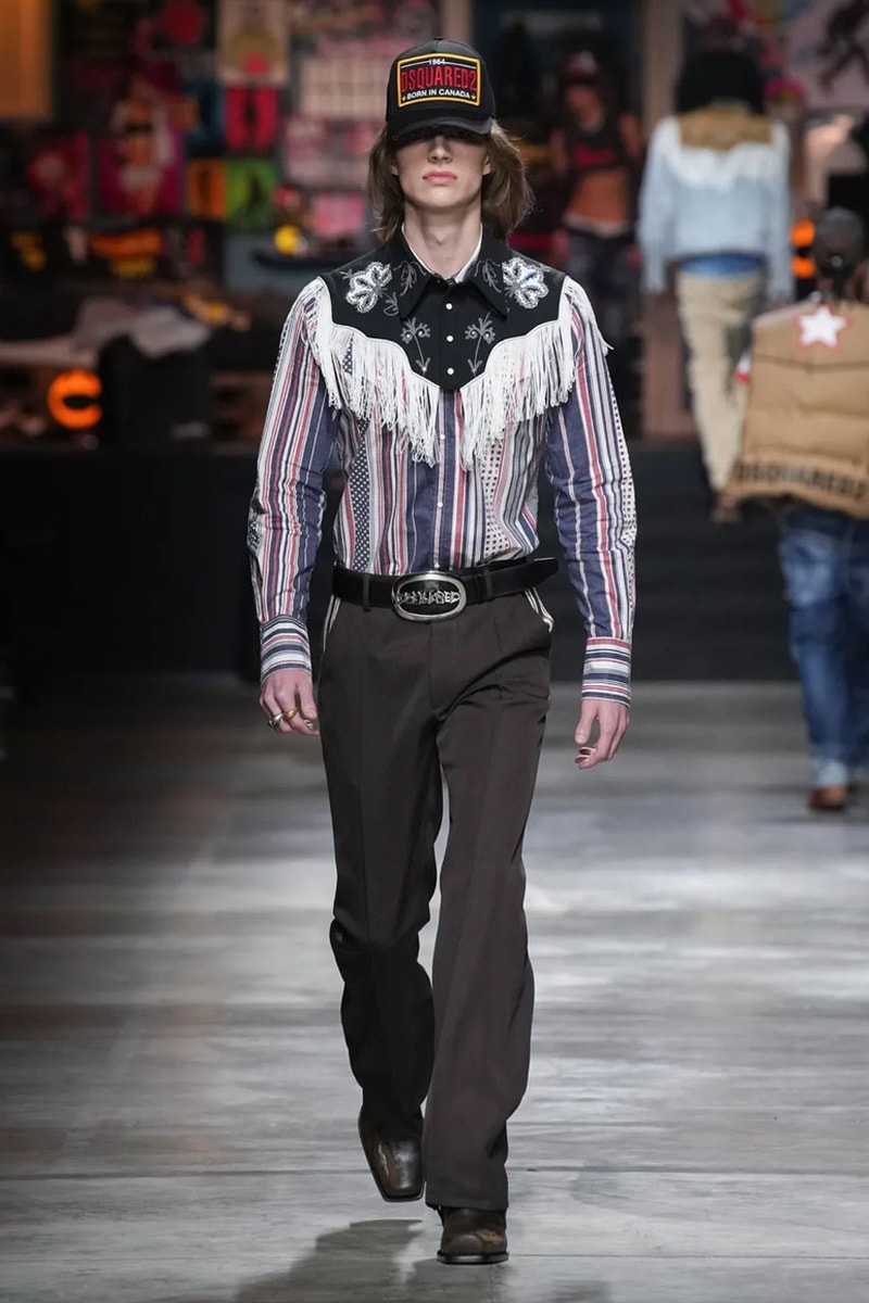 Dsquared2 FW23 Takes Geeks, Goths and It-Boys to the Rodeo