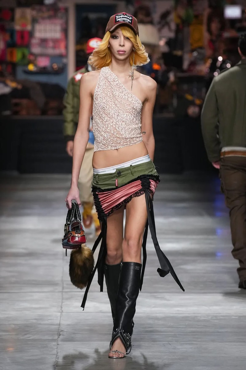Dsquared2 FW23 Takes Geeks, Goths and It-Boys to the Rodeo