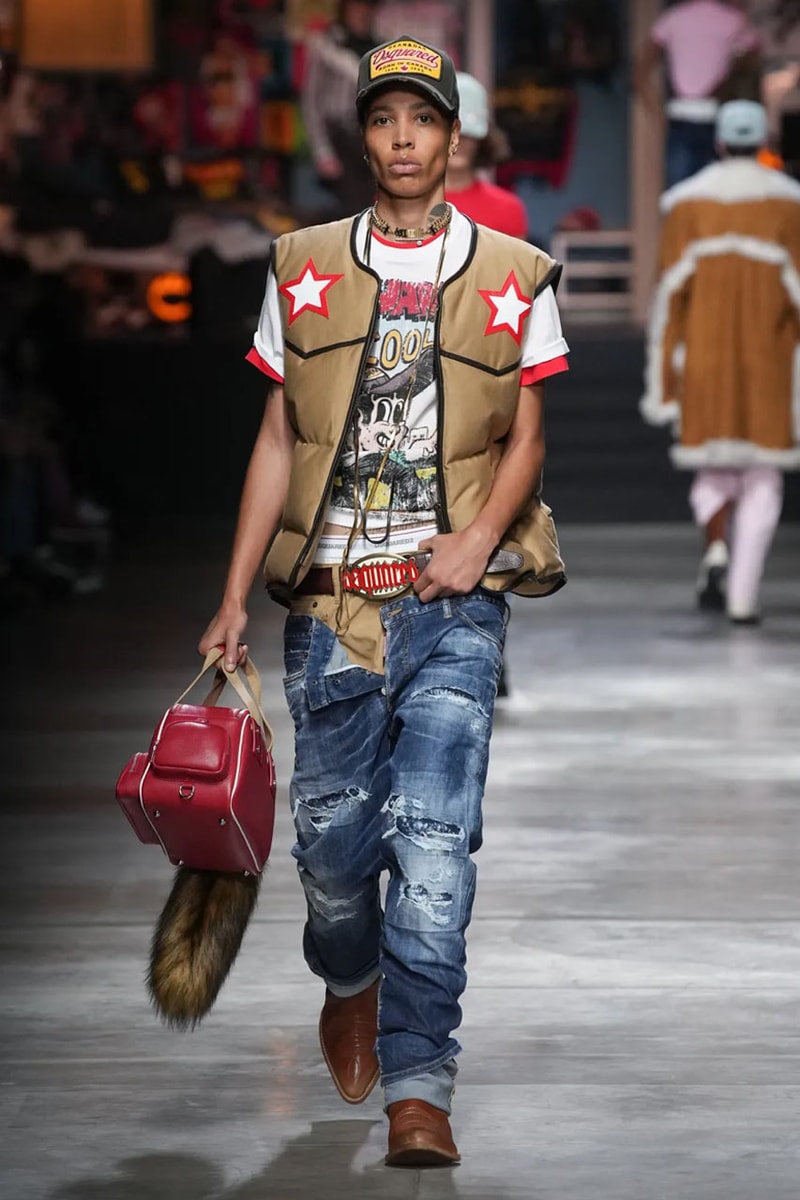 Dsquared2 FW23 Takes Geeks, Goths and It-Boys to the Rodeo