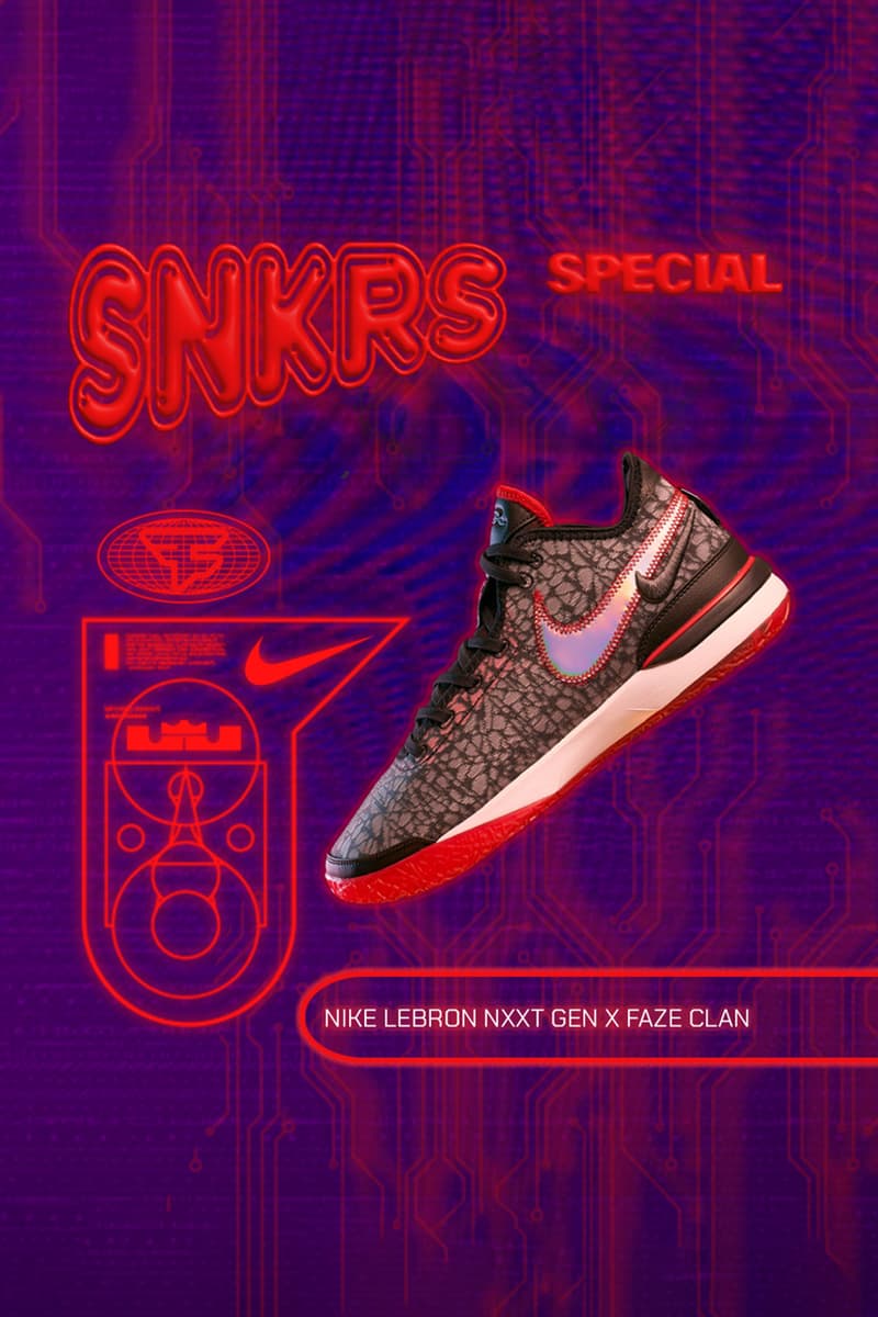 FaZe Clan Nike Zoom LeBron NXXT Gen DR8784-001 Release Date info store list buying guide photos price