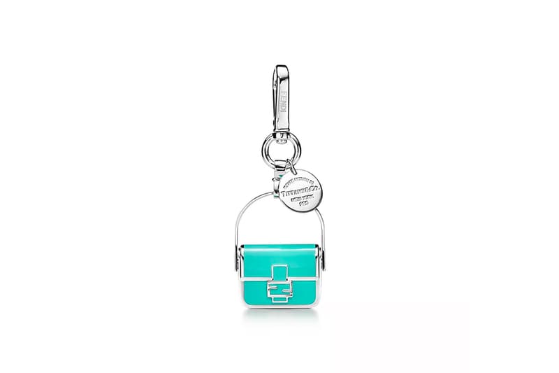 Fendi x Tiffany & Co. Baguette Bag "Tiffany Blue" anniversary kim jones silvia venturini fendi nyfw new york fashion week collaboation couture accessories bags