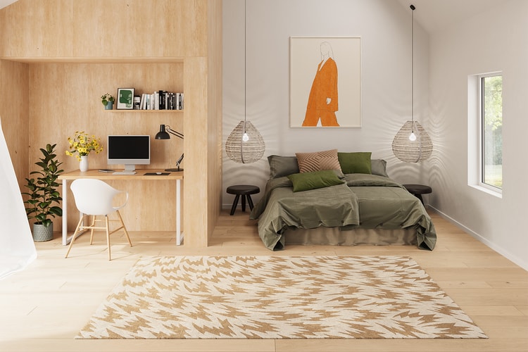 LV Logo Rug Hypebeast Living Room Bedroom Carpet Fashion Brand