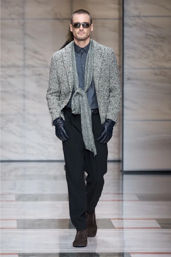 Giorgio Armani Milan Fashion Week Fall Winter 2023 FW23 Runway Show MFW Mens Menswear