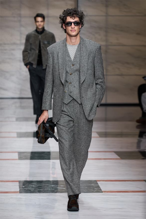 Giorgio Armani Milan Fashion Week Fall Winter 2023 FW23 Runway Show MFW Mens Menswear