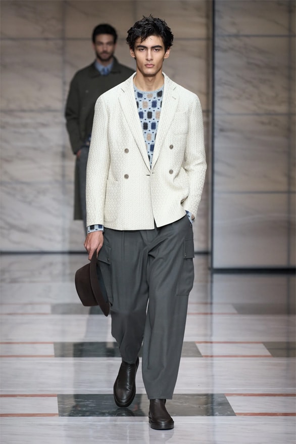 Giorgio Armani Milan Fashion Week Fall Winter 2023 FW23 Runway Show MFW Mens Menswear