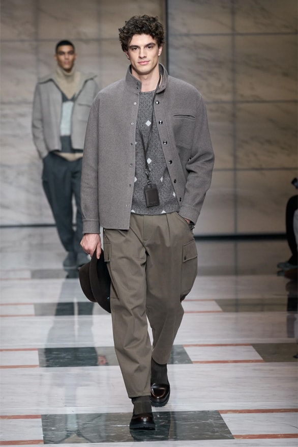 Giorgio Armani Milan Fashion Week Fall Winter 2023 FW23 Runway Show MFW Mens Menswear