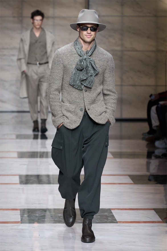 Giorgio Armani Milan Fashion Week Fall Winter 2023 FW23 Runway Show MFW Mens Menswear