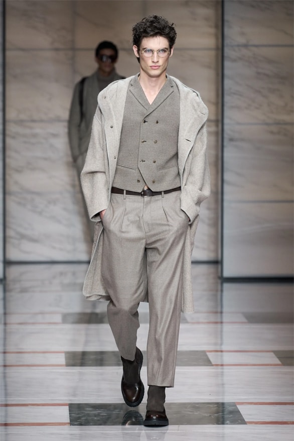 Giorgio Armani Milan Fashion Week Fall Winter 2023 FW23 Runway Show MFW Mens Menswear