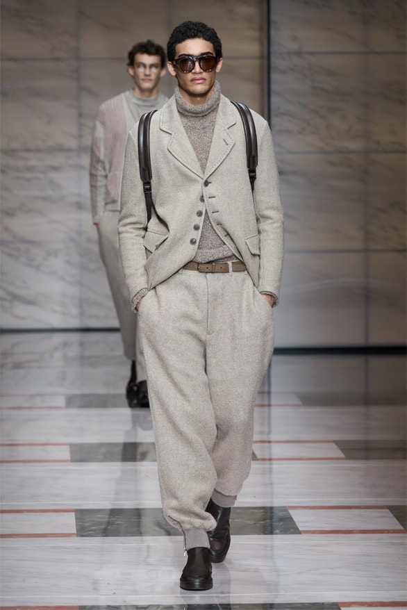 Giorgio Armani Milan Fashion Week Fall Winter 2023 FW23 Runway Show MFW Mens Menswear