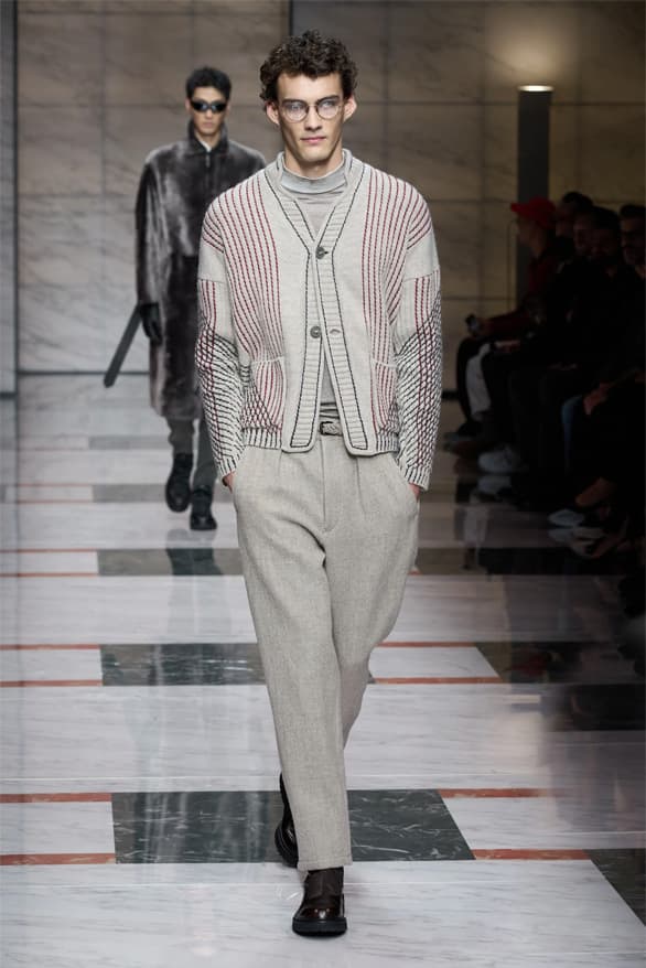 Giorgio Armani Milan Fashion Week Fall Winter 2023 FW23 Runway Show MFW Mens Menswear