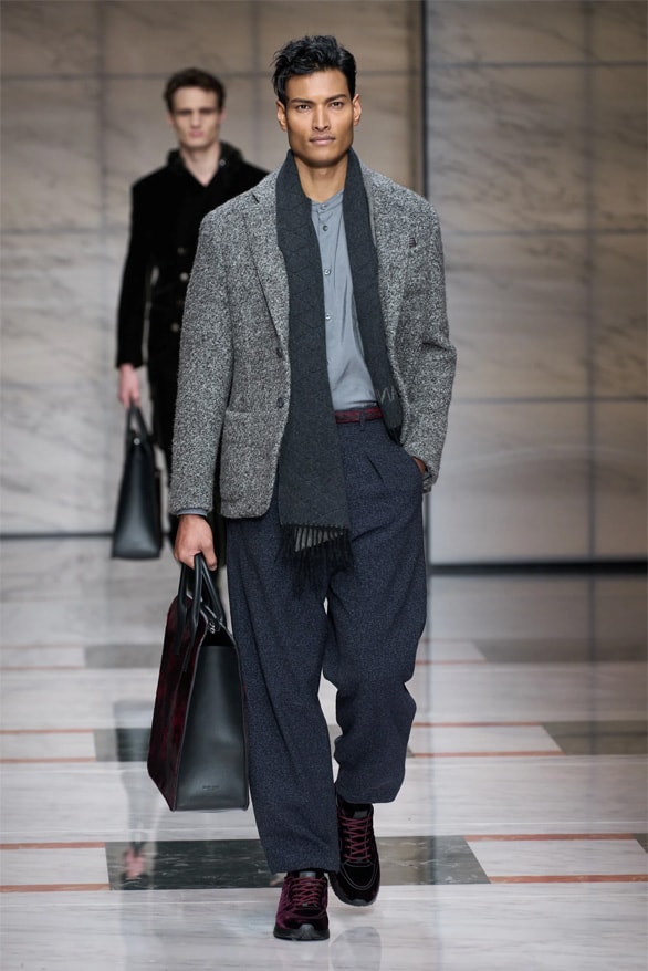 Giorgio Armani Milan Fashion Week Fall Winter 2023 FW23 Runway Show MFW Mens Menswear