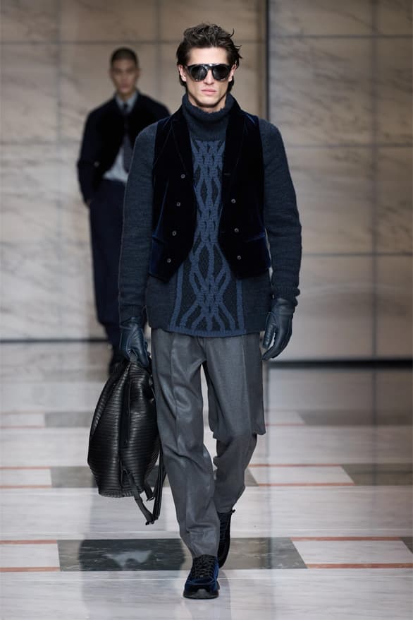 Giorgio Armani Milan Fashion Week Fall Winter 2023 FW23 Runway Show MFW Mens Menswear