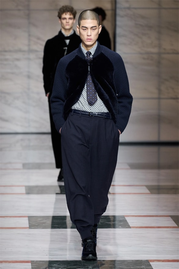Giorgio Armani Milan Fashion Week Fall Winter 2023 FW23 Runway Show MFW Mens Menswear