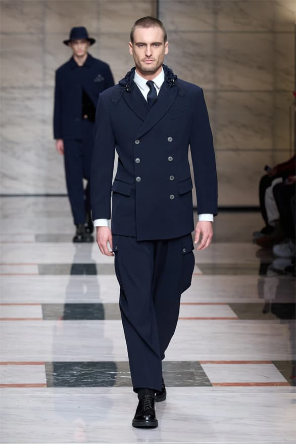 Giorgio Armani Milan Fashion Week Fall Winter 2023 FW23 Runway Show MFW Mens Menswear