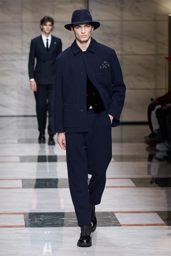 Giorgio Armani Milan Fashion Week Fall Winter 2023 FW23 Runway Show MFW Mens Menswear