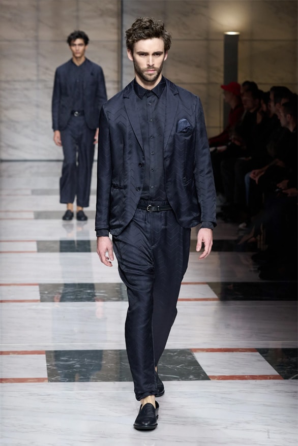 Giorgio Armani Milan Fashion Week Fall Winter 2023 FW23 Runway Show MFW Mens Menswear