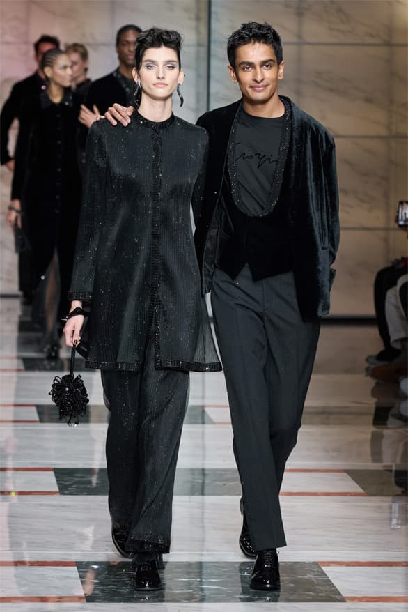 Giorgio Armani Milan Fashion Week Fall Winter 2023 FW23 Runway Show MFW Mens Menswear