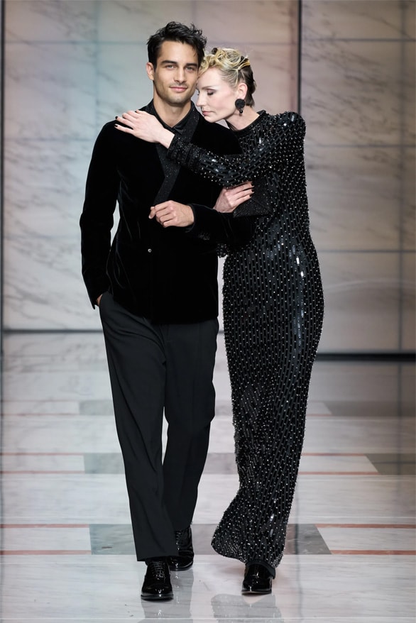 Giorgio Armani Milan Fashion Week Fall Winter 2023 FW23 Runway Show MFW Mens Menswear