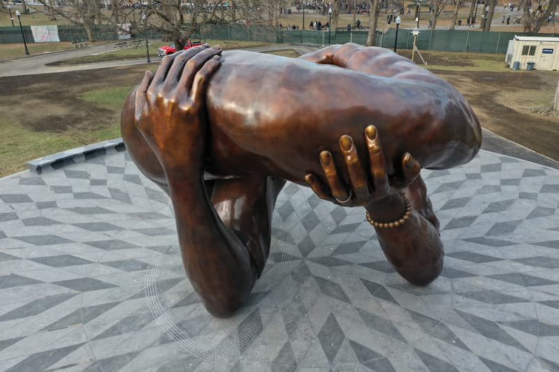 Hank Willis Thomas' Racial Equity Monument 'The Embrace' To Open in Boston Common This Month