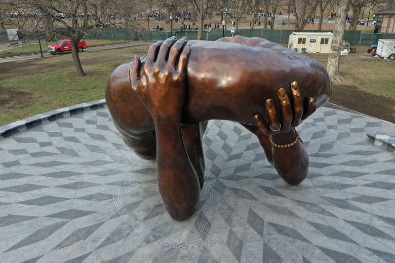 Hank Willis Thomas' Racial Equity Monument 'The Embrace' To Open in Boston Common This Month