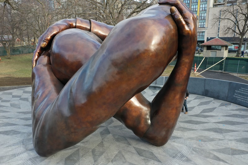 Hank Willis Thomas' Racial Equity Monument 'The Embrace' To Open in Boston Common This Month