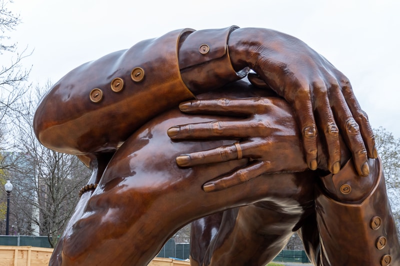 Hank Willis Thomas' Racial Equity Monument 'The Embrace' To Open in Boston Common This Month