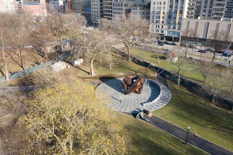 Hank Willis Thomas' Racial Equity Monument 'The Embrace' To Open in Boston Common This Month
