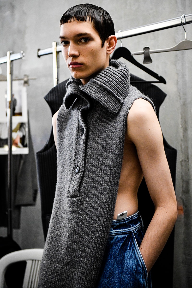Hed Mayner FW23 Is All About Balance Paris fashion week pfw tel aviv tuscany suiting oversized blazers reebok footwear