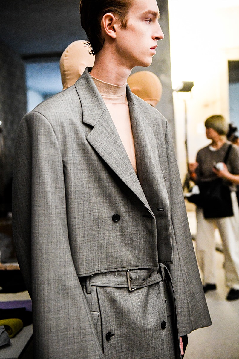 Hed Mayner FW23 Is All About Balance Paris fashion week pfw tel aviv tuscany suiting oversized blazers reebok footwear