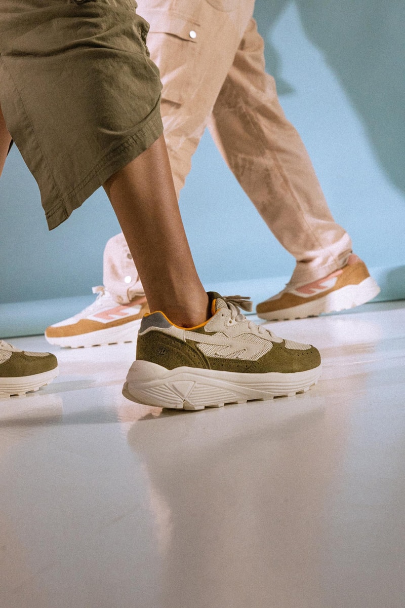 Sneaker District Hi-Tec HTS74 Sneaker Collaboration Trainer British Footwear Amsterdam Shoes Style Streetwear Mesh Vibram Leather