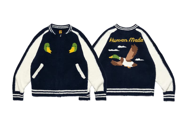 Human Made season 25 lounge capsule collection one mile wear soft yarn yokosuka sukajan sweatshirt pants blanket release info date price