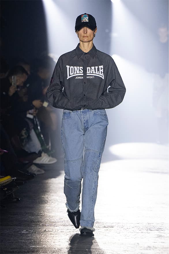 JORDANLUCA Milan Fashion Week Fall Winter 2023 FW23 Runway Show MFW Mens Menswear Jordan Bowen Luca Marchetto Lonsdale