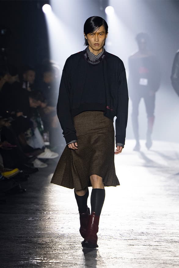 JORDANLUCA Milan Fashion Week Fall Winter 2023 FW23 Runway Show MFW Mens Menswear Jordan Bowen Luca Marchetto Lonsdale