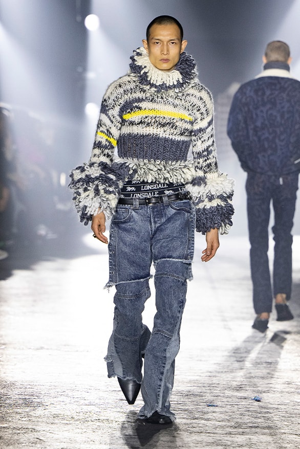 JORDANLUCA Milan Fashion Week Fall Winter 2023 FW23 Runway Show MFW Mens Menswear Jordan Bowen Luca Marchetto Lonsdale
