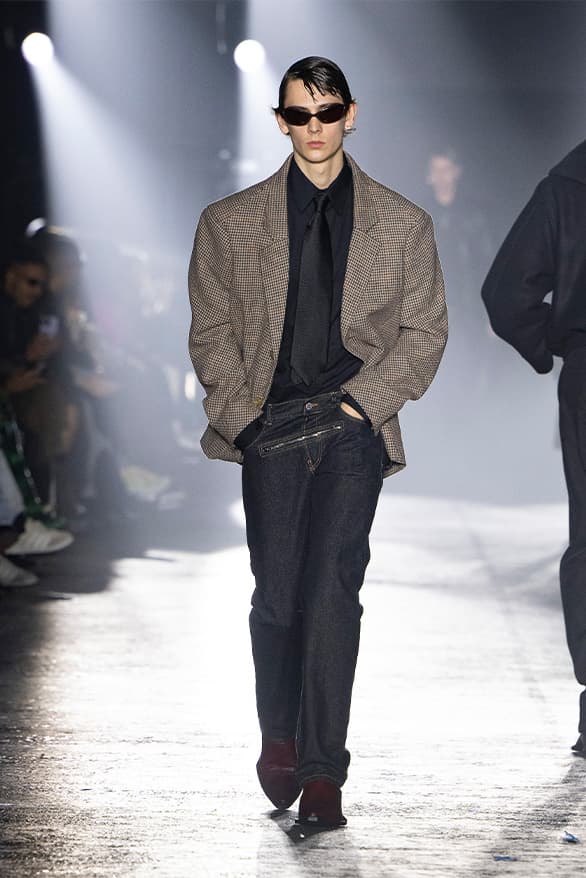 JORDANLUCA Milan Fashion Week Fall Winter 2023 FW23 Runway Show MFW Mens Menswear Jordan Bowen Luca Marchetto Lonsdale