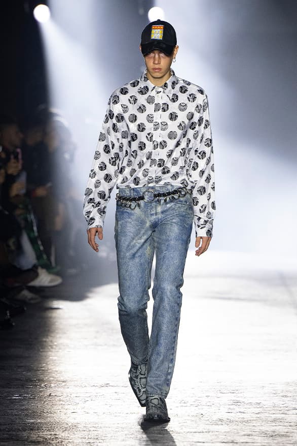 JORDANLUCA Milan Fashion Week Fall Winter 2023 FW23 Runway Show MFW Mens Menswear Jordan Bowen Luca Marchetto Lonsdale