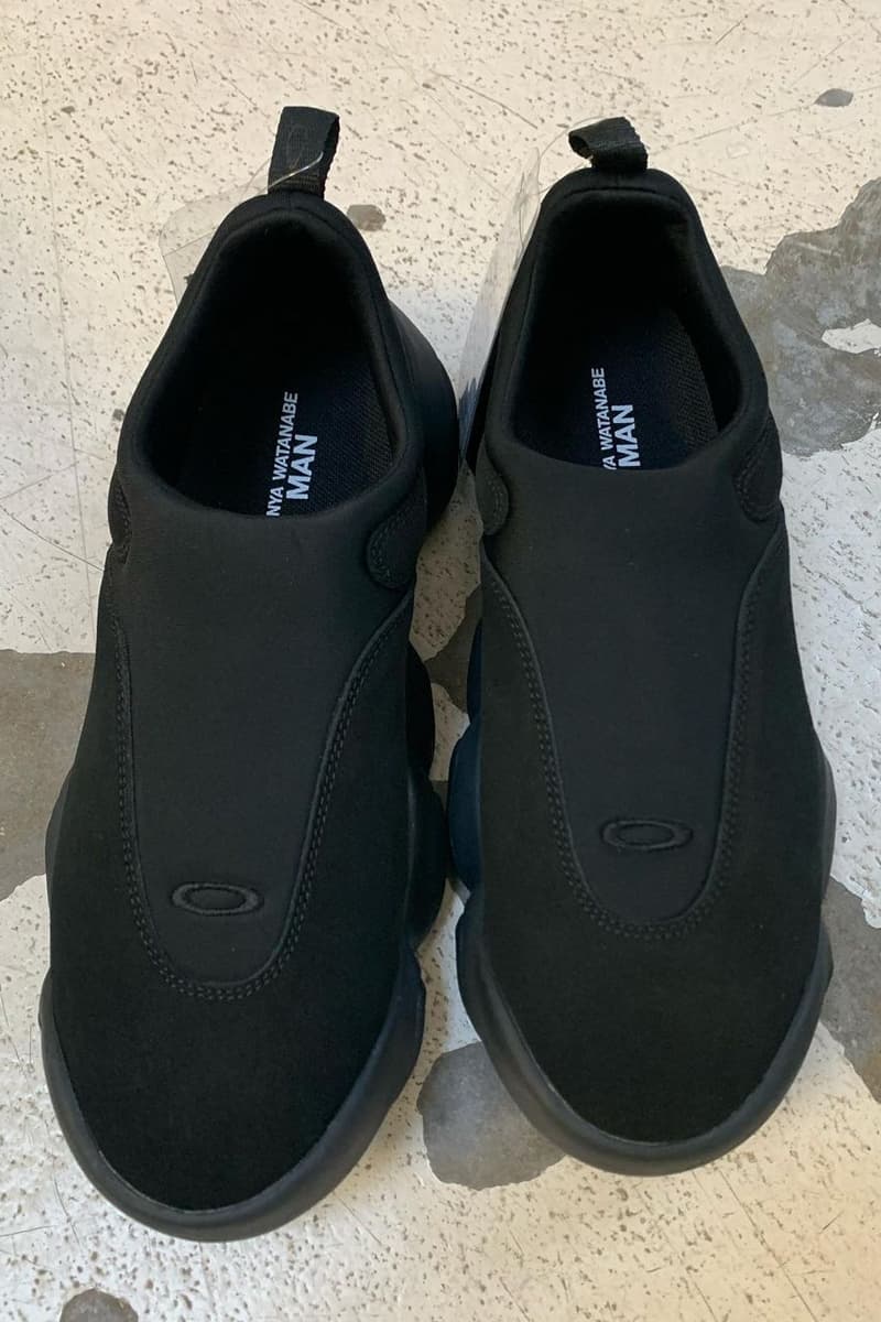 Heres a Closer Look at the Junya Watanabe x Oakley Factory Team Footwear black flesh laceless release info date price