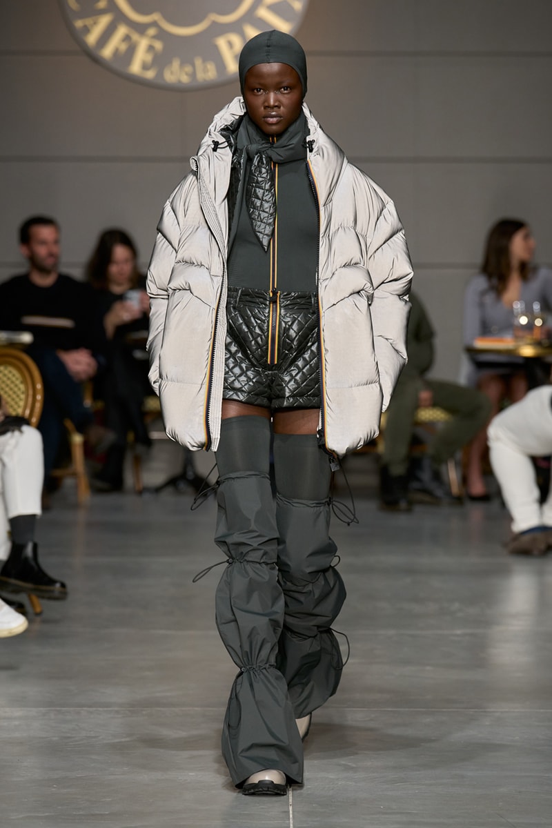 K-Way Fall Winter 2023 FW23 Runway Show Collection Milan Fashion Week Léon-Claude Duhame Café de la Paix