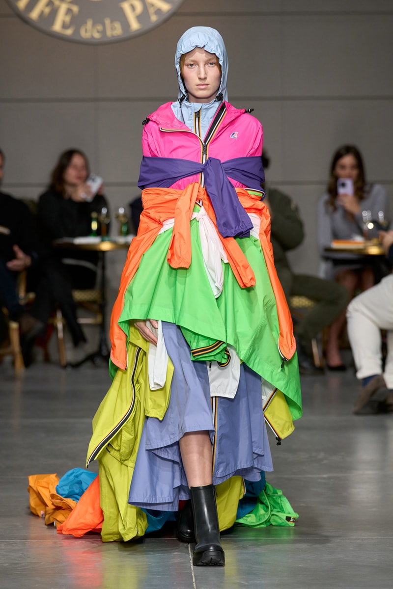 K-Way Fall Winter 2023 FW23 Runway Show Collection Milan Fashion Week Léon-Claude Duhame Café de la Paix